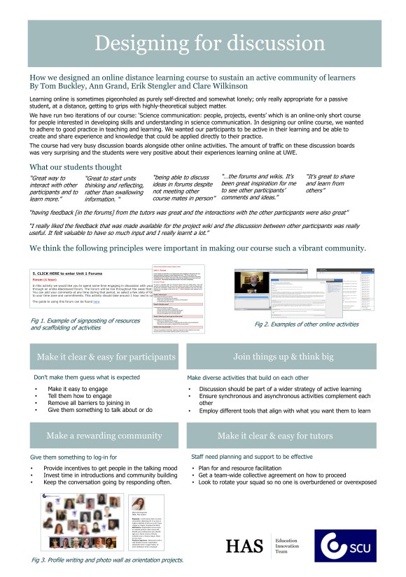 Designing for discussion