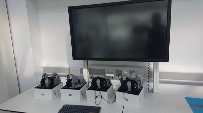 VR infront of laundry